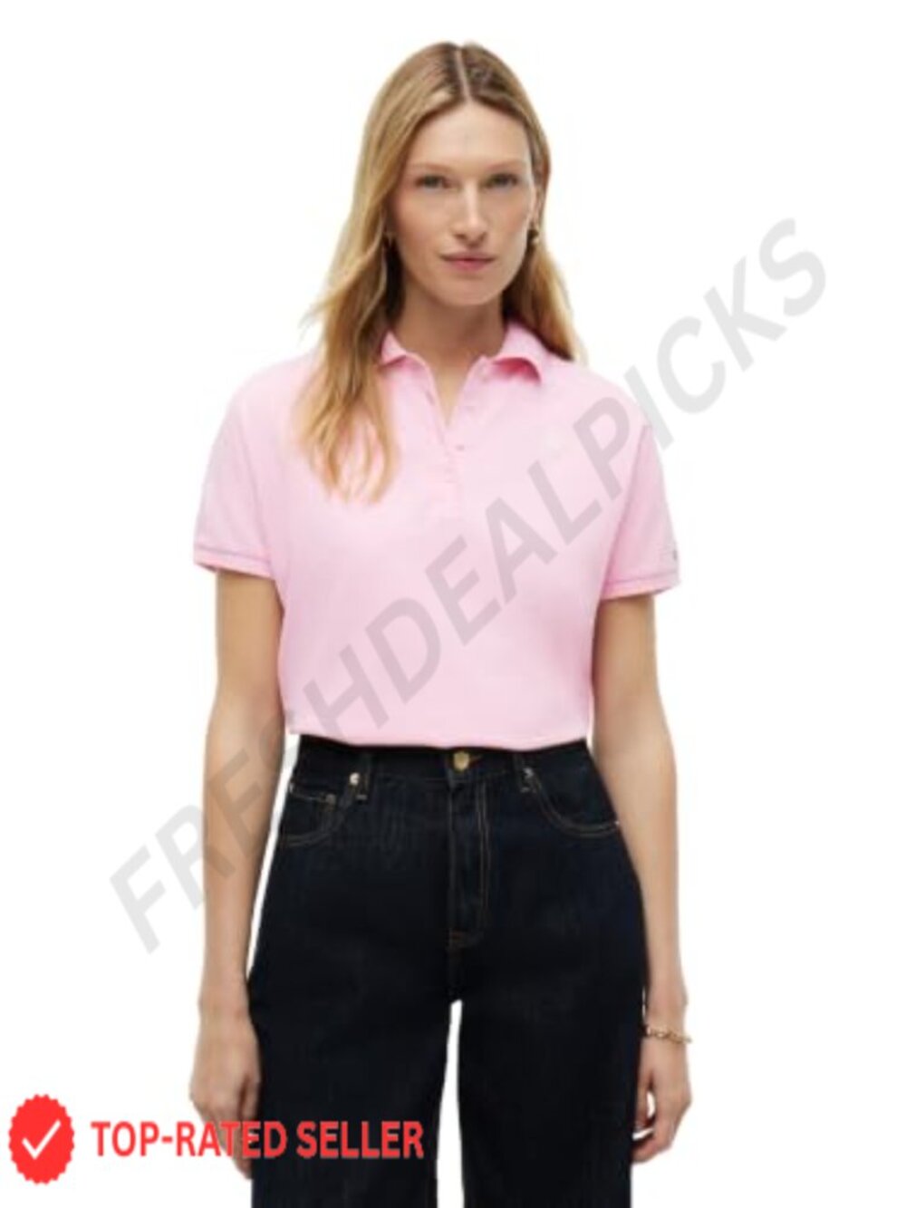Cotton Short Sleeve Polo Shirt Regular Fit Stretch Collared Casual Work